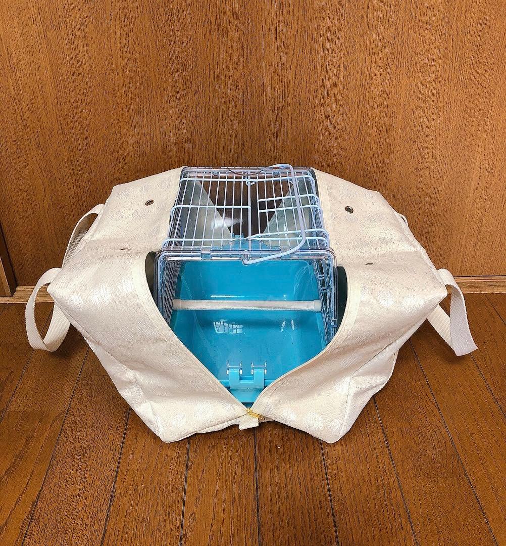 pike様 遮光鳥かごボストンバッグ　 通院用旅行用災害避難用 キャリーバッグ