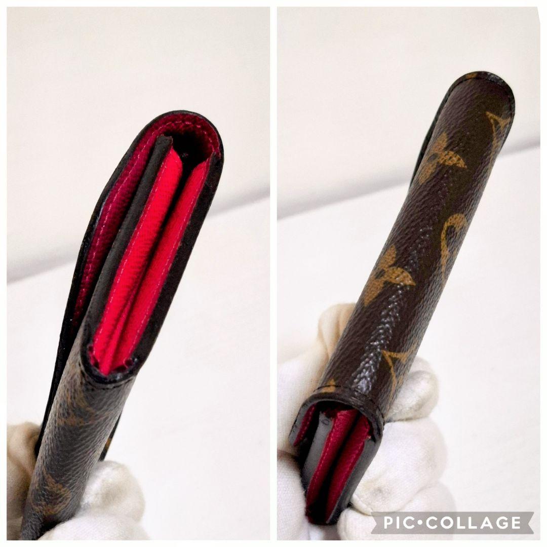 ⛄美品⛄️ルイヴィトンモノグラム　ポルトモネロザリ　フューシャ　折り財布#453