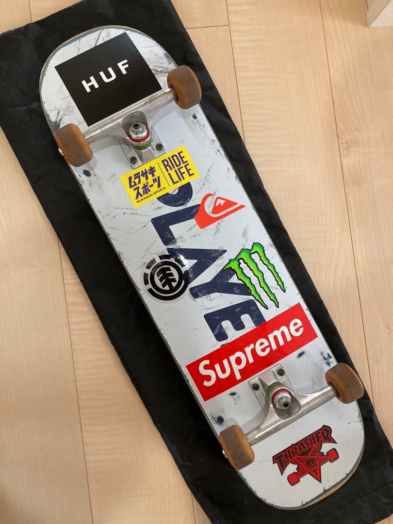 スケボー スケート スケートボード デッキ コンプリート THUNDER ホロー