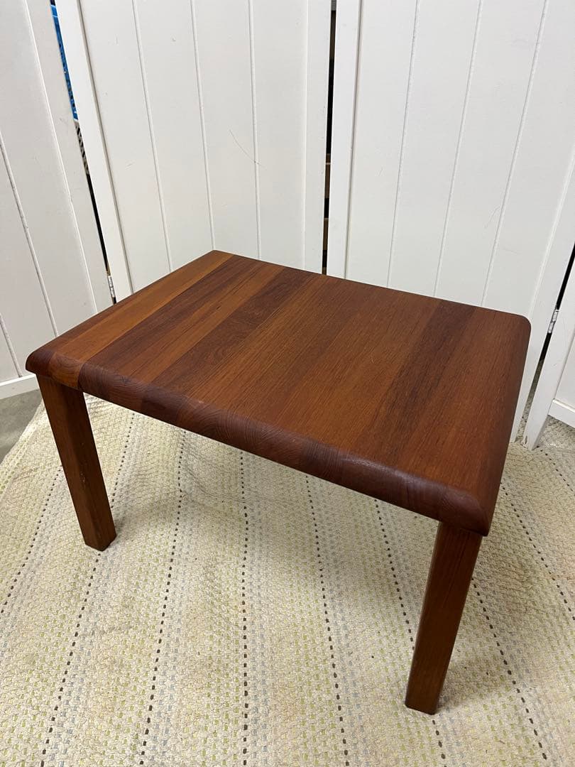 送料込み！　チーク無垢　サイドテーブル　ローテーブル　花代　北欧　ビンテージ