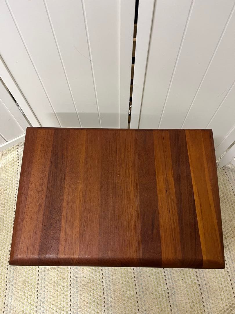 送料込み！　チーク無垢　サイドテーブル　ローテーブル　花代　北欧　ビンテージ