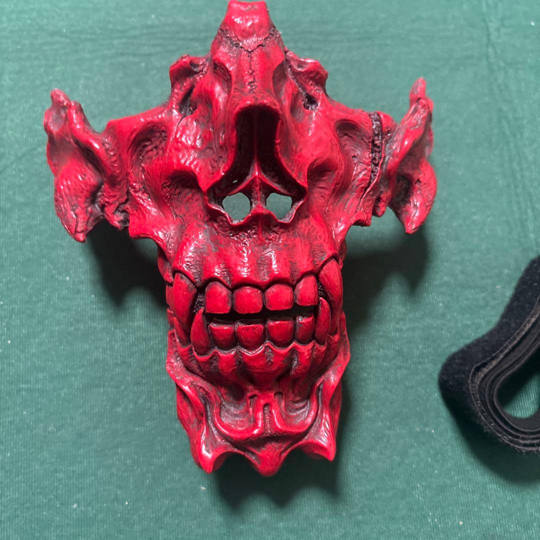 VOLK TACTICAL GEAR 鉄虎竜オーガマスク 赤 サバゲー