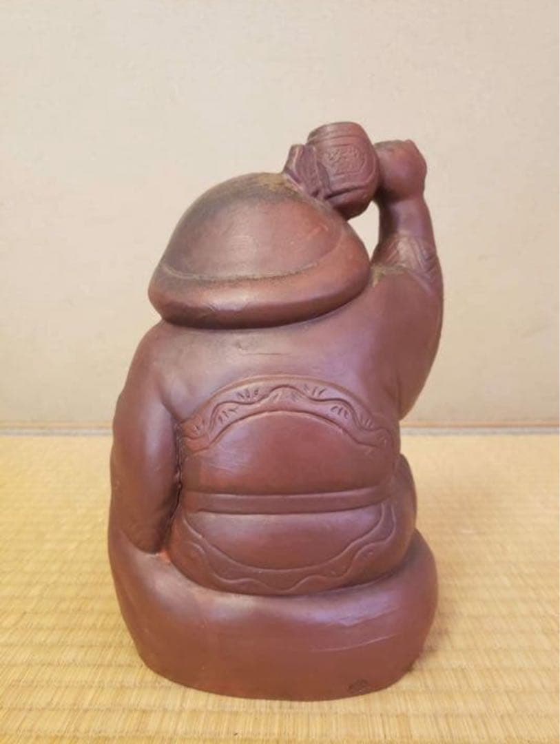 福の神像 陶器製 置物 大黒様　恵比寿様　高さ約25㎝　113