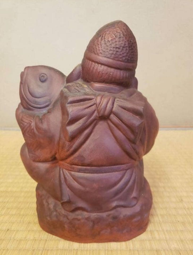 福の神像 陶器製 置物 大黒様　恵比寿様　高さ約25㎝　113