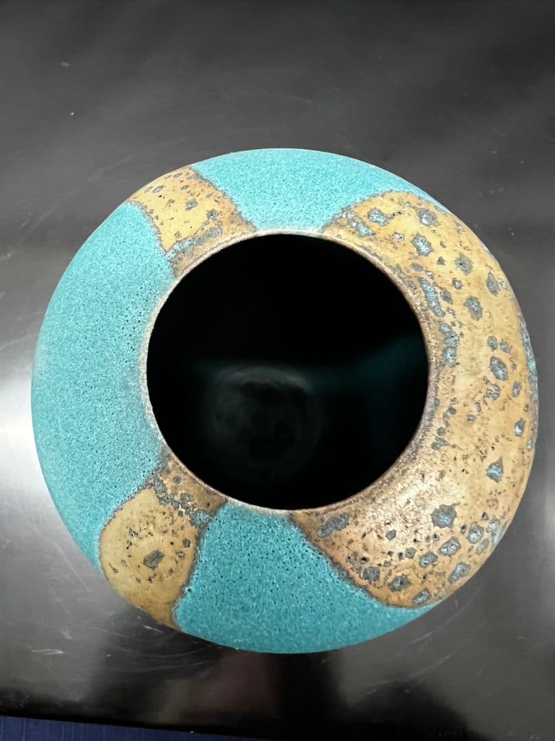 花瓶『雲藍』 森野泰明 日本藝術院会員