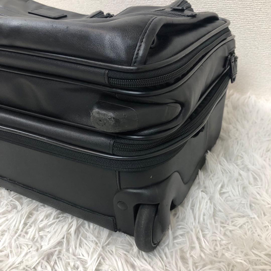 希少✨️TUMIビジネスキャリーケース オールレザー 機内持ち込み ナッパレザー