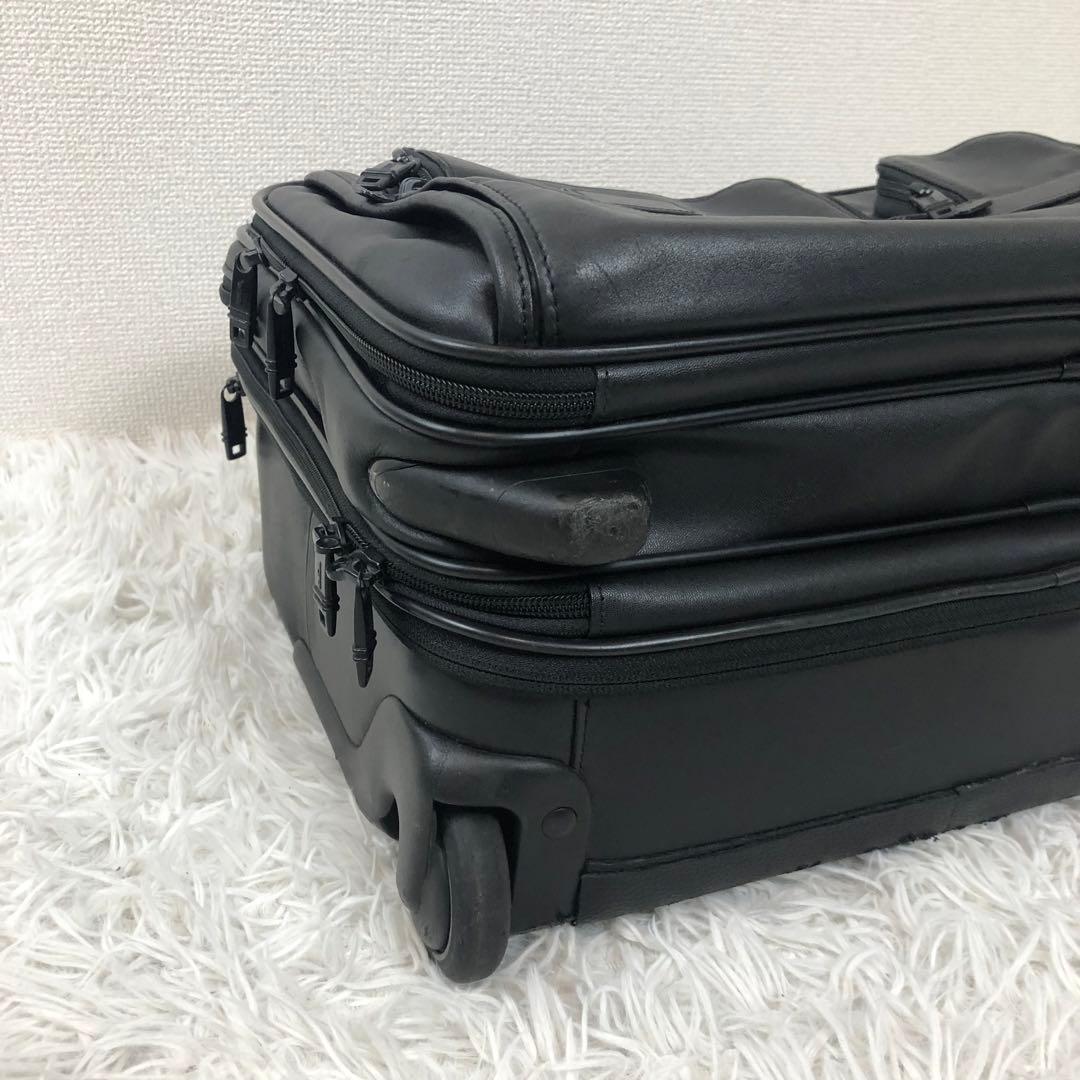 希少✨️TUMIビジネスキャリーケース オールレザー 機内持ち込み ナッパレザー