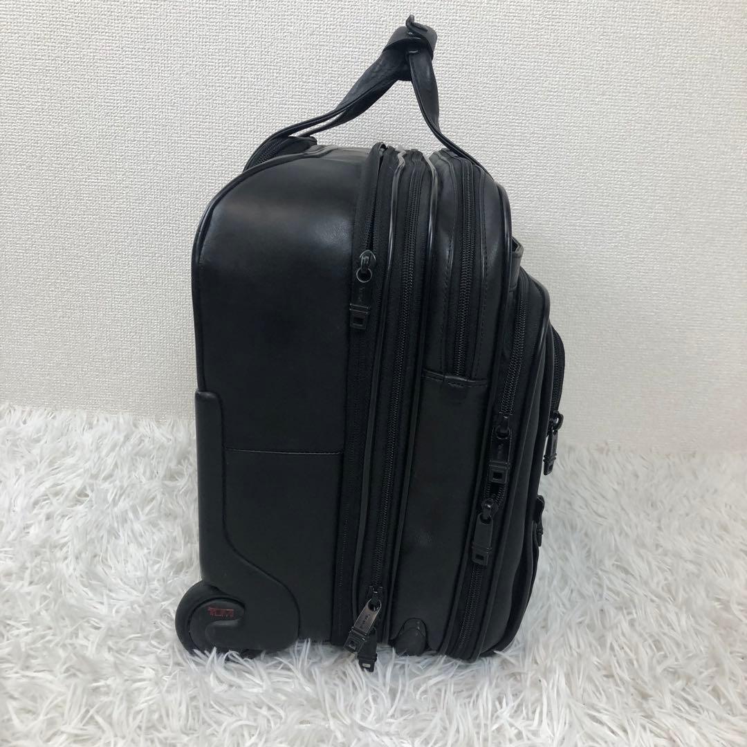 希少✨️TUMIビジネスキャリーケース オールレザー 機内持ち込み ナッパレザー