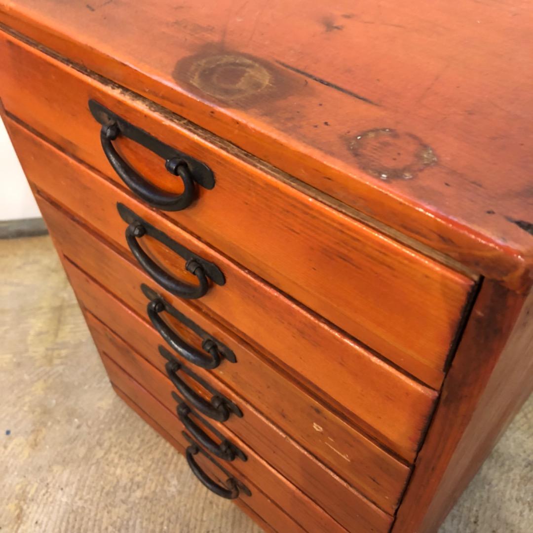 昭和レトロ　ヴィンテージ　アンティーク　引き出し　木製箪笥　蚤の市　古道具