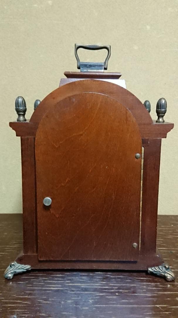 完動 鍵巻き置時計 ハミルトン 西ドイツ ムーンフェイズ アンティーク