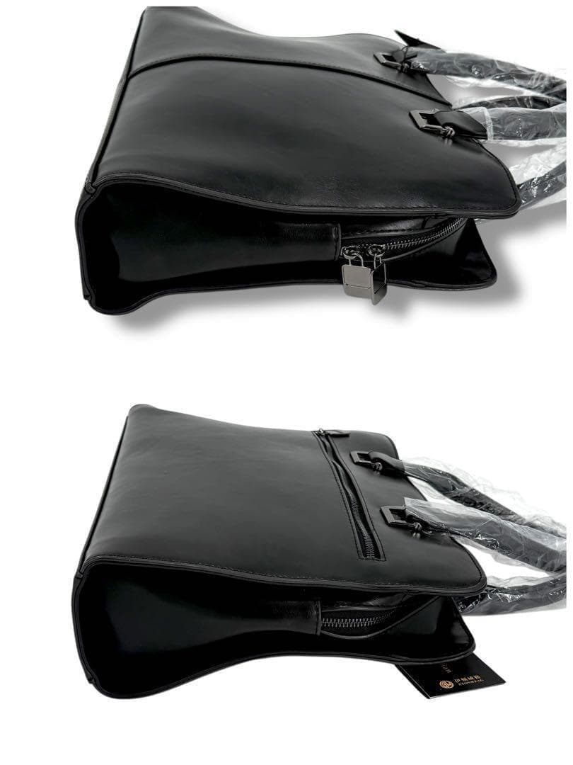 【未使用品】メンズ ビジネスバック ブリーフケース 2way レザー A4収納