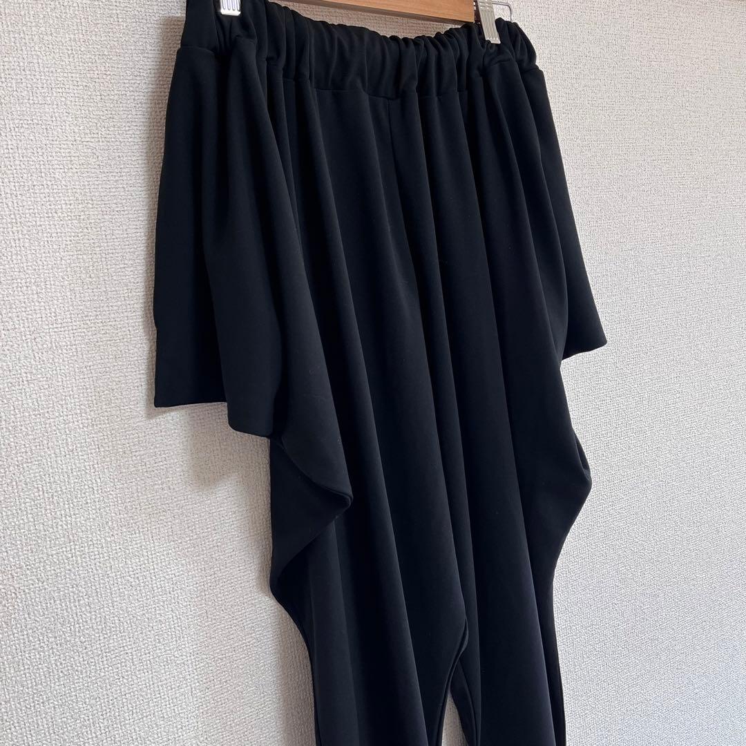 美品　リミフゥ　ヨウジヤマモト　変形　ストレッチ　パンツ　黒