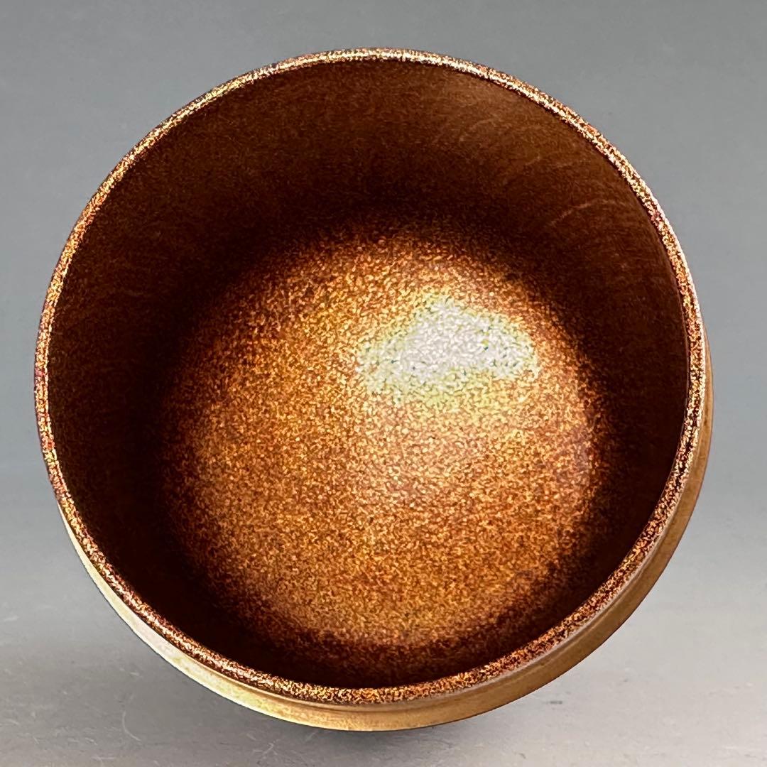 茶道具　岩松蒔絵　大棗　内梨地　山崎敏春　共箱　薄茶器　茶会　棚　豪華　金地