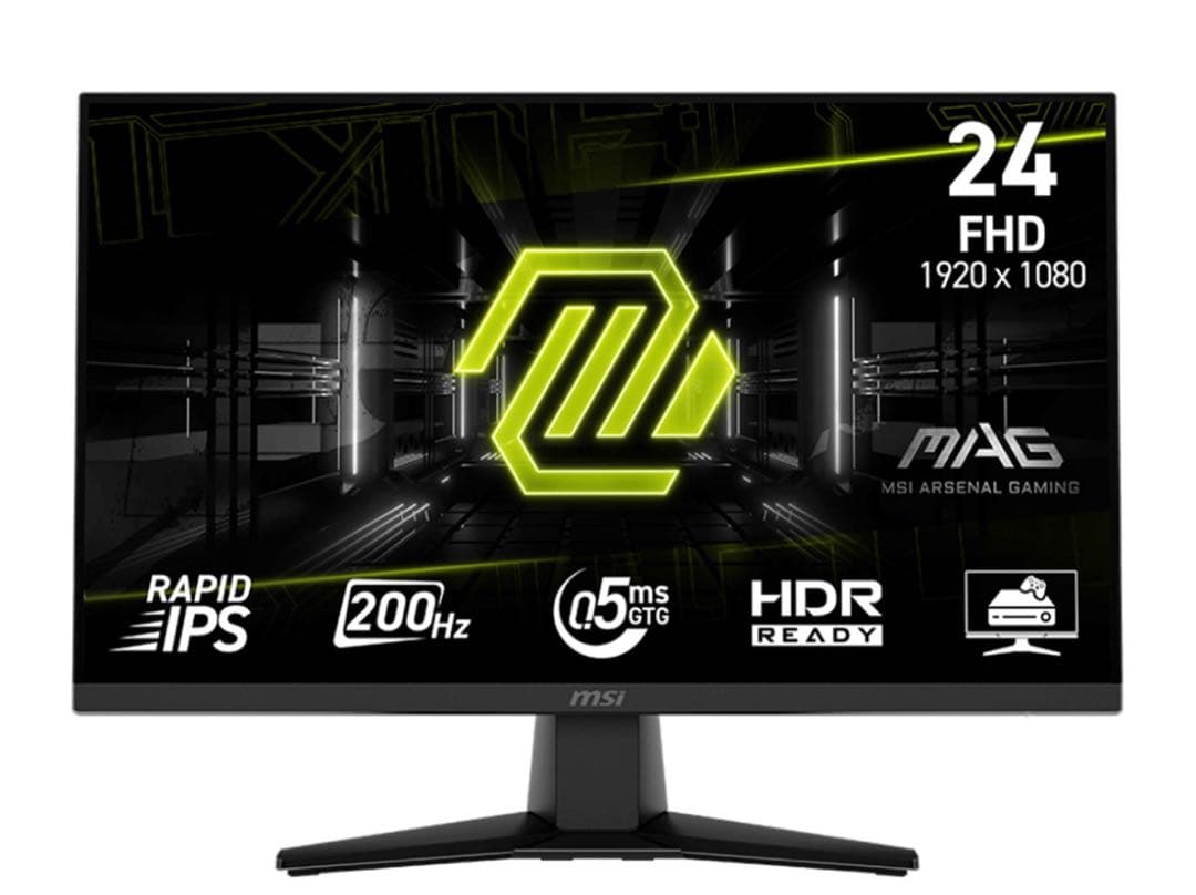 未使用　200hz MSI MAG 242F ゲーミングモニター 24インチ