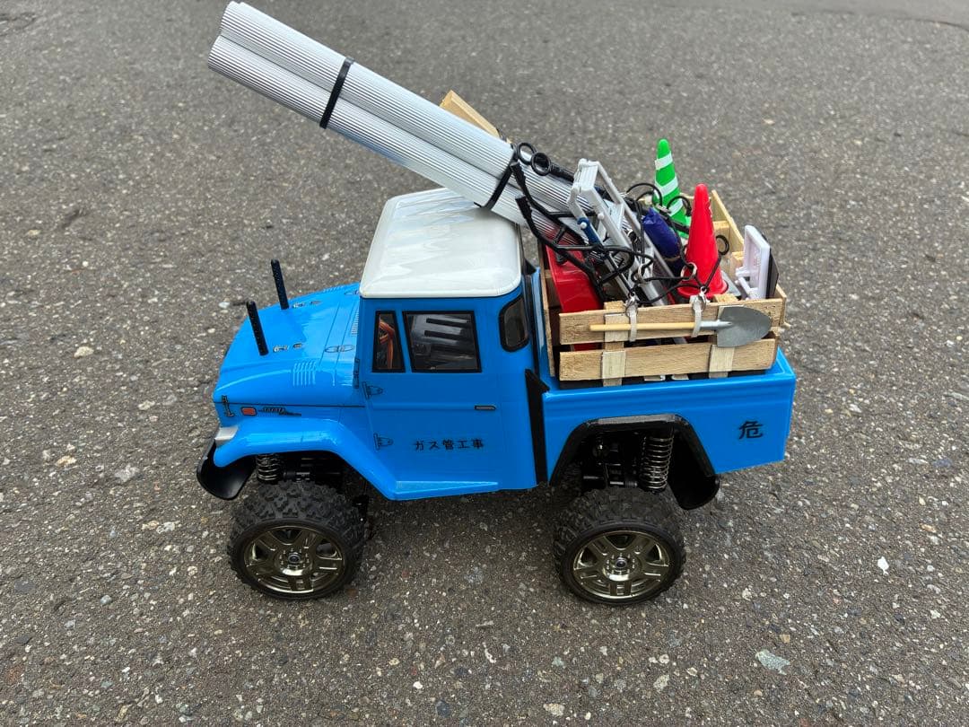 タミヤ GF-01 モーター付 18T ランドクルーザー 40 ボディ付