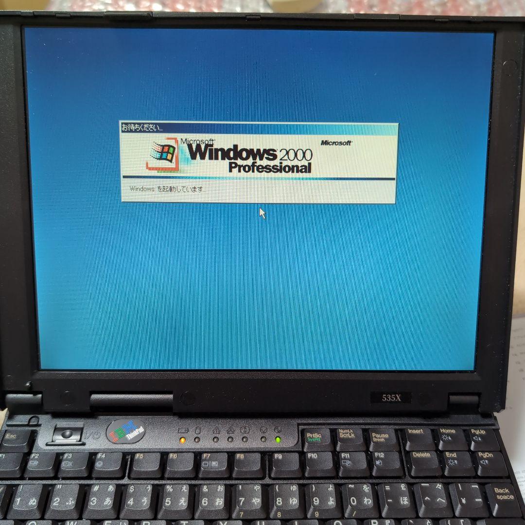 Windowsノート本体 IBM ThinkPad 535X Windows 2000