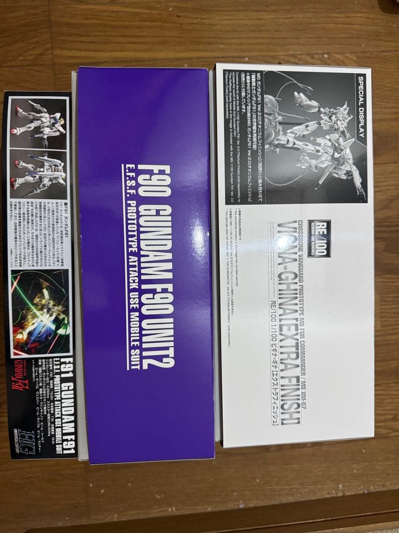 RE/100 ビギナ・ギナ F91 MG 1/100 ガンダムF90 HG 91