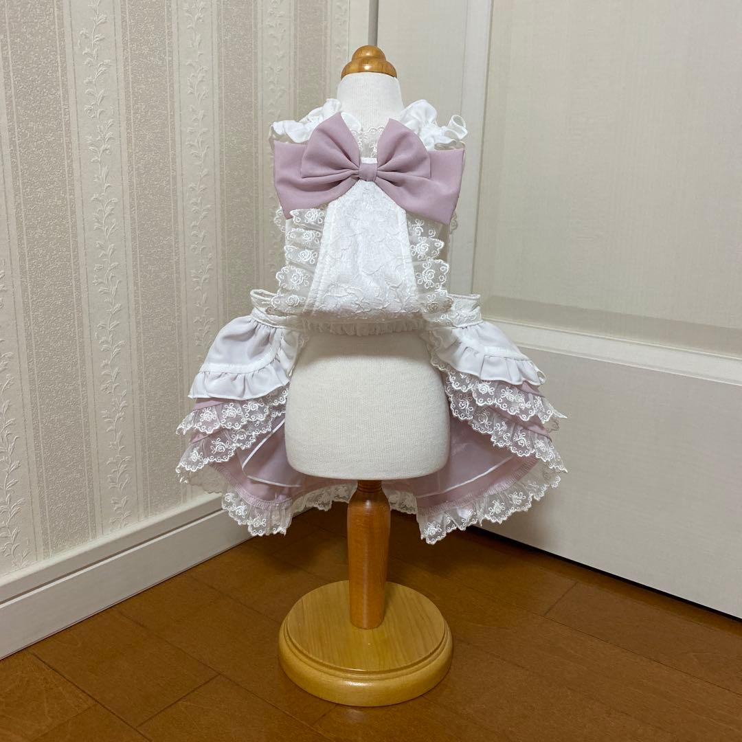 ❤️新品未使用‼️犬服CanNanaピンクアリス エプロンワンピース