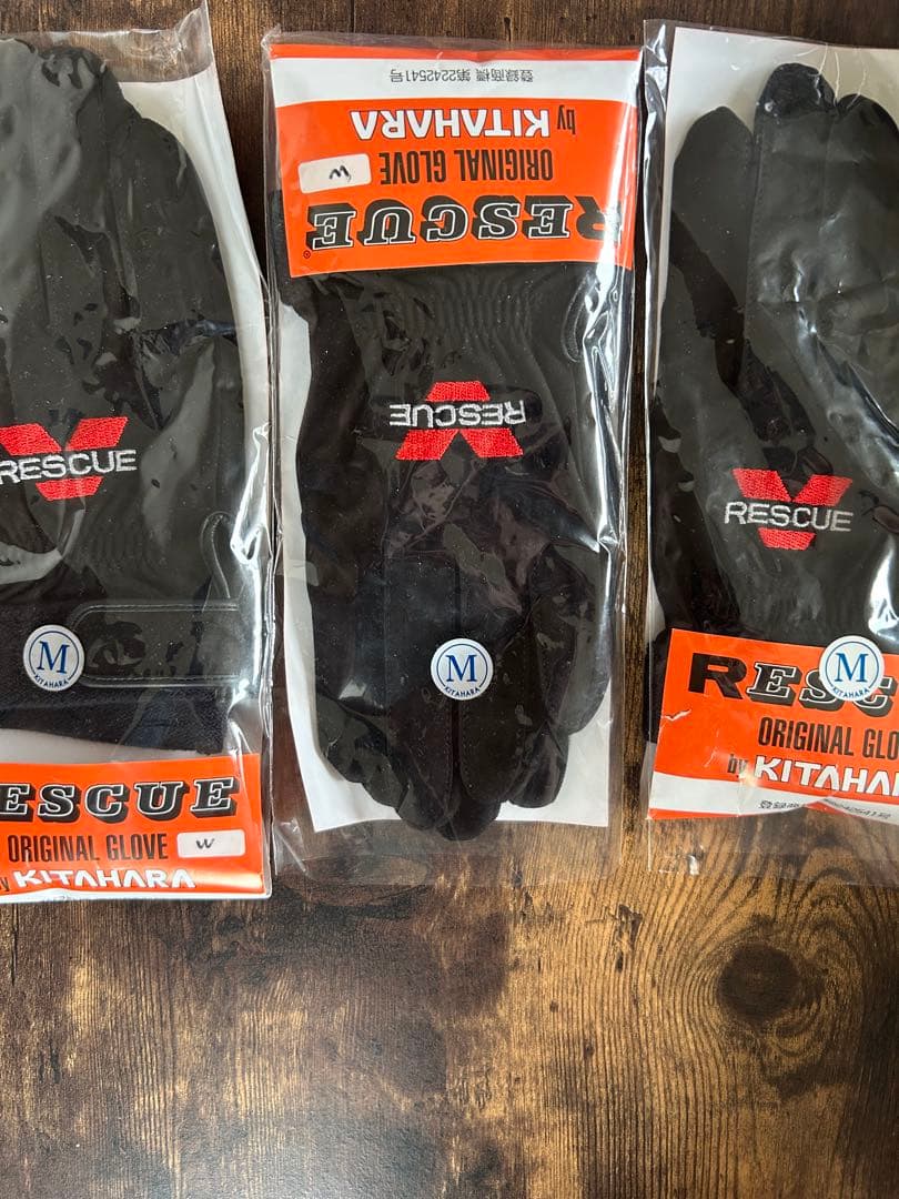 北原シューズ RESCUE ORIGINAL GLOVE ブラック M