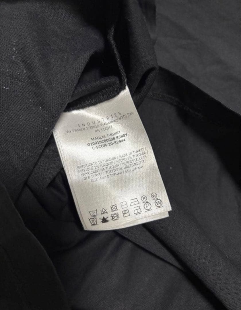 国内正規品 モンクレール ダブルワッペン Tシャツ 半袖 XL ブラック