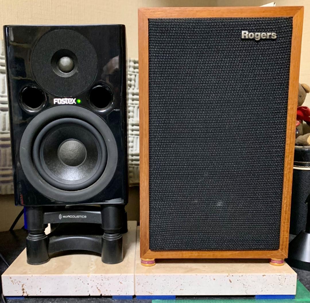 天然大理石オーディオボード●トラバーチン（穴あき）170×230×58 ●2枚