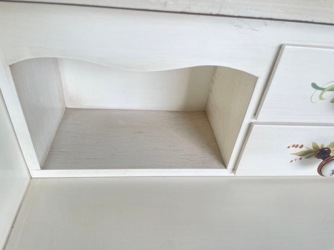 イタリア製❀︎花柄❀︎猫足ライティングビューロー・デスク(送料込み)