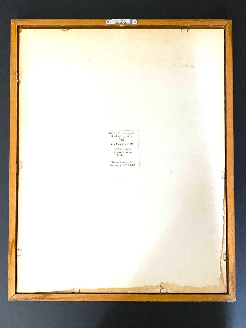 【美品】パブロ・ピカソ☆花束☆シルクスクリーン☆額装済