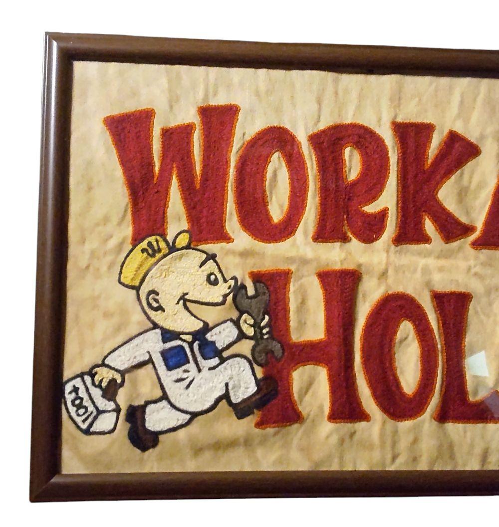 刺繍フレーム A3 WORKAHOLIC チェーンステッチ ビンテージ