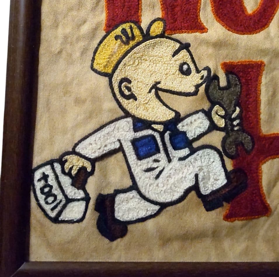 刺繍フレーム A3 WORKAHOLIC チェーンステッチ ビンテージ