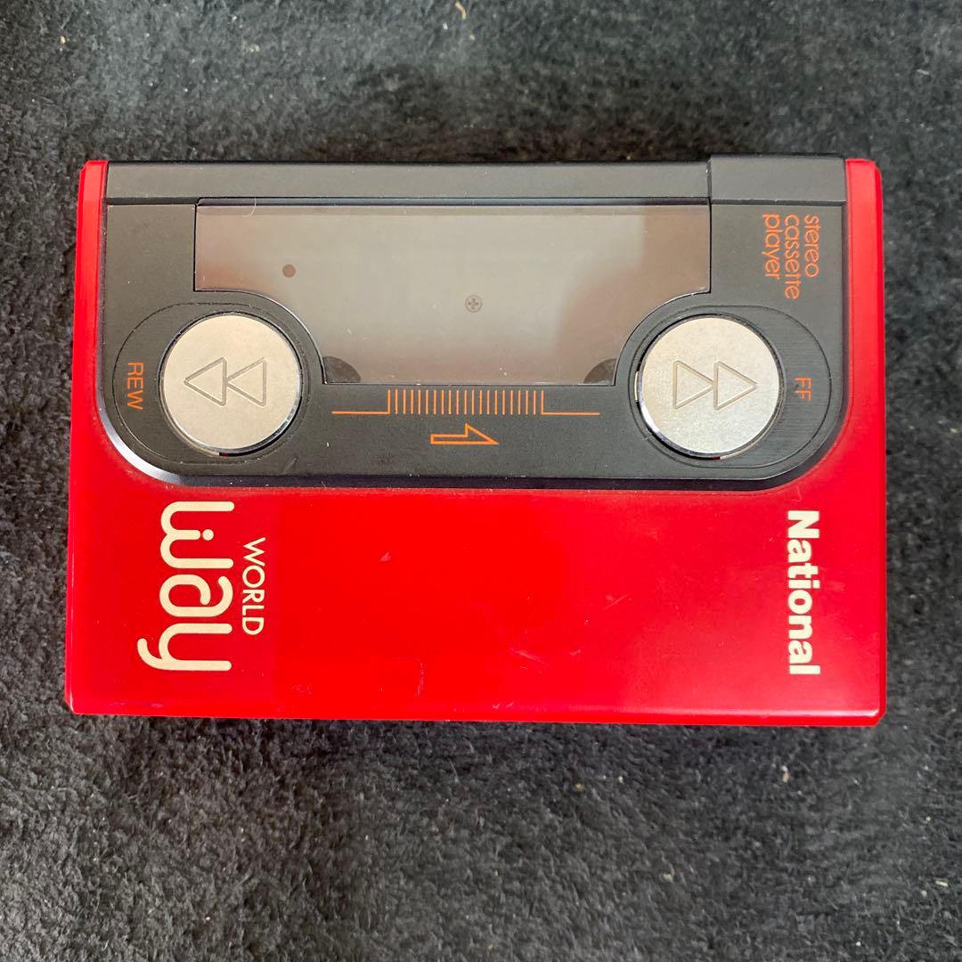【動作品】ナショナル　RQ-J2 WORLD WAY　通電動作確認　ウォークマン