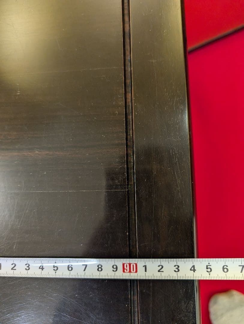 総黒檀 最高級 黒檀 文机 書斎 机 唐木家具 銘木 無垢材 飾り棚