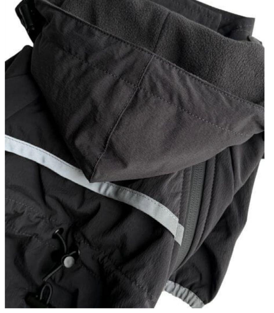 DOG DEPT ブラック フード付き犬服 BLサイズ