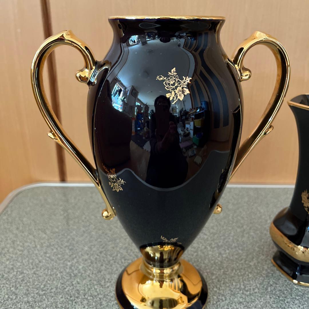 フランス製LIMOGES CASTEL花瓶2個セット