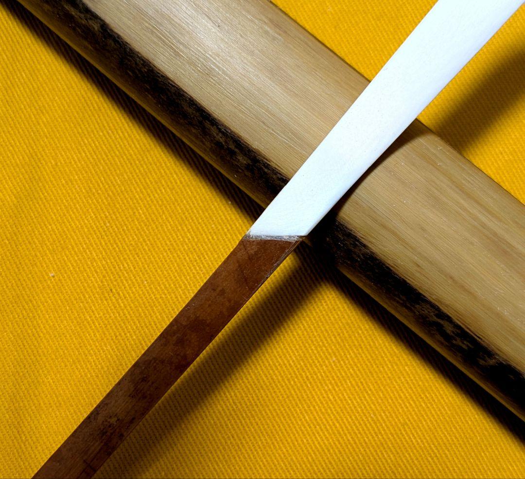 【売り尽し】本煤竹挟継茶杓　定寸利休型