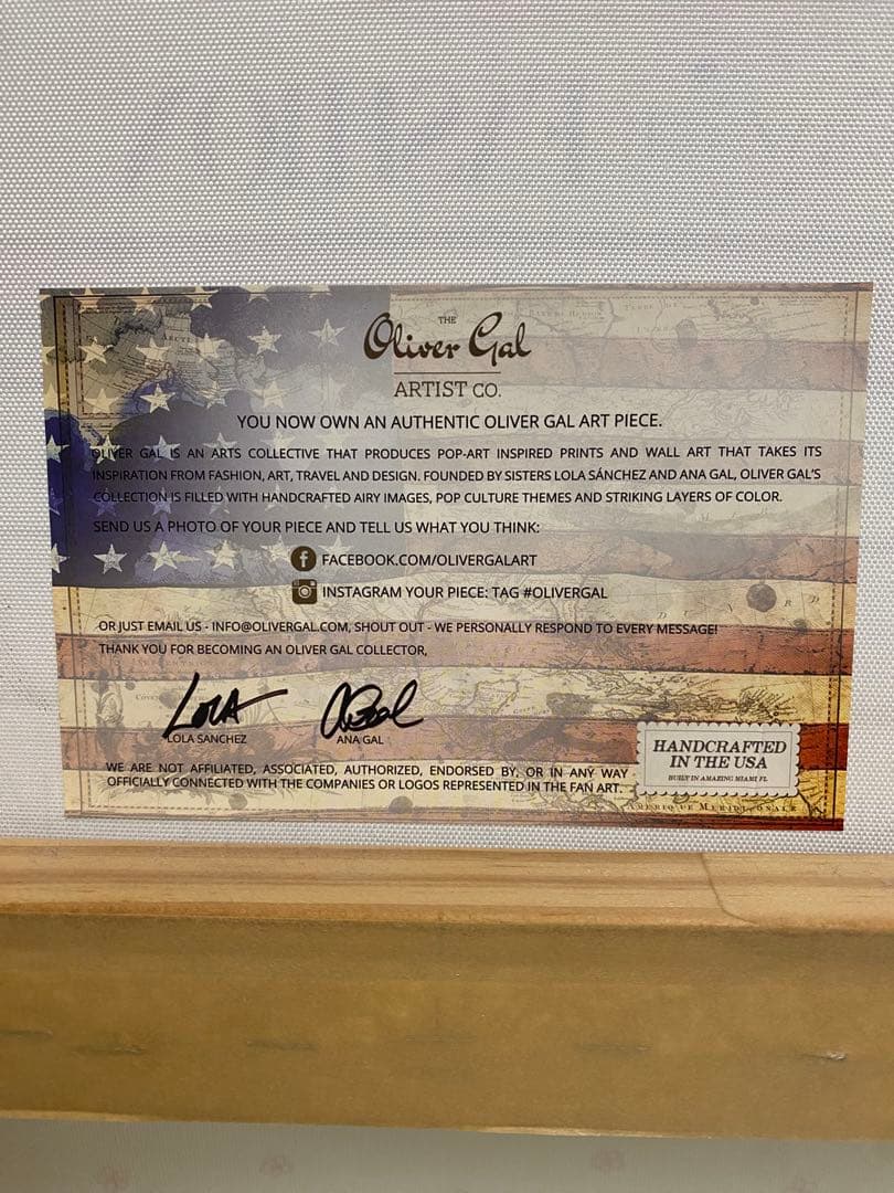 Oliver Gal オリバー・ガル 絵画 【壁掛け】ファッションアート 油彩画