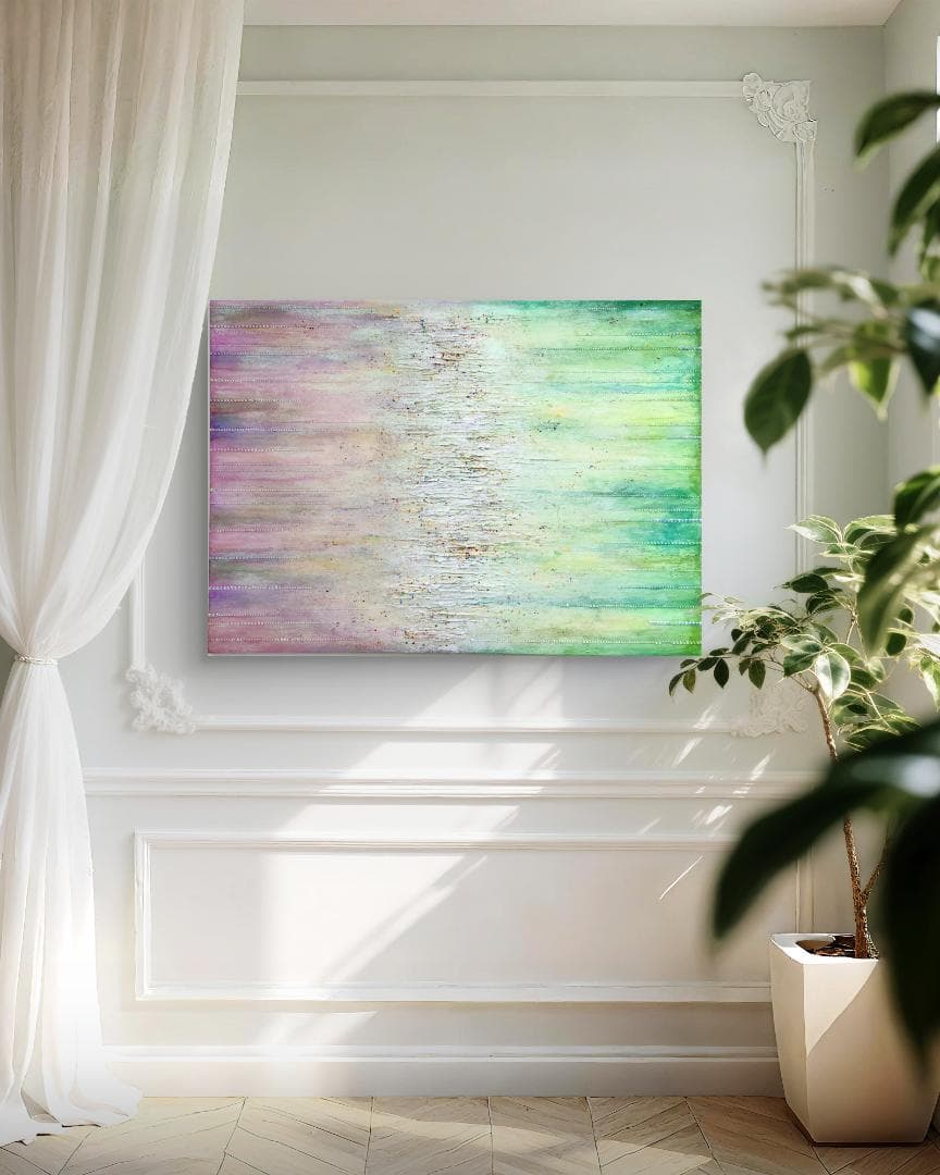 【専用】AMANE-雨音 / 抽象画 キャンバス 90×65㎝ 原画 モダン