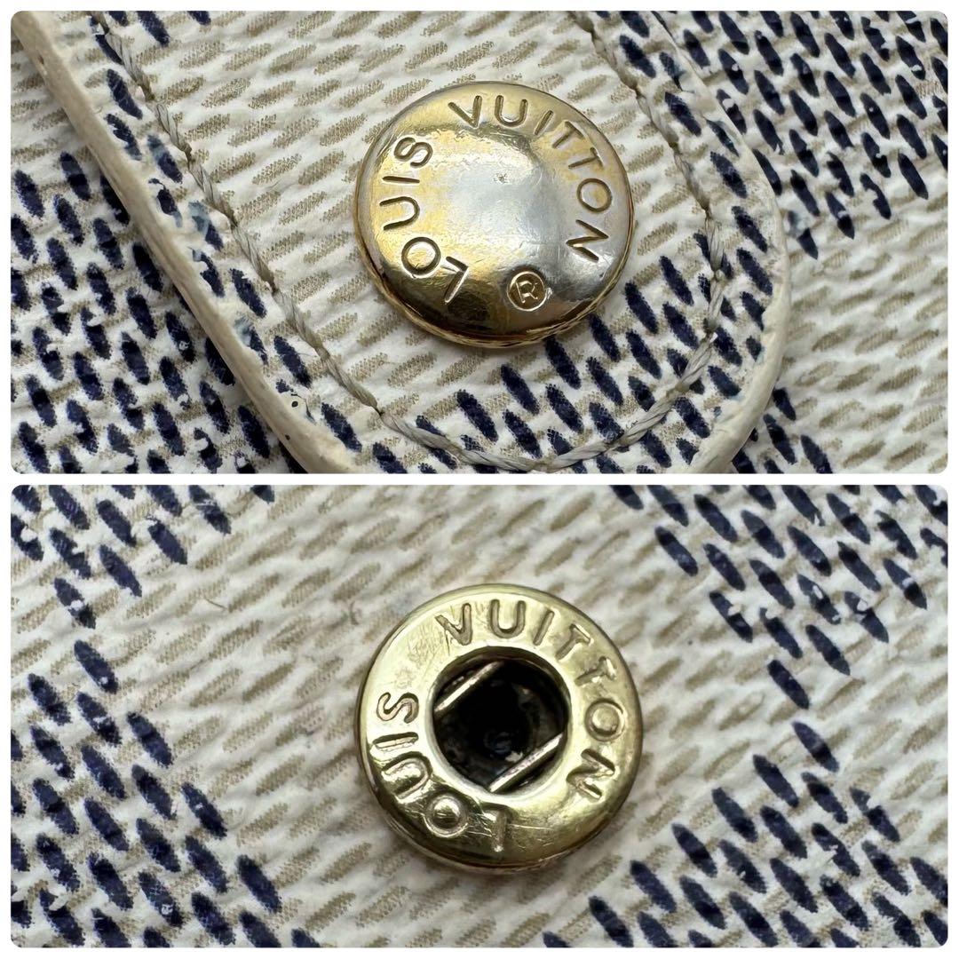 【新型】ルイヴィトン　ダミエ　アズール　ヴィエノワ　コンパクト　二つ折り財布