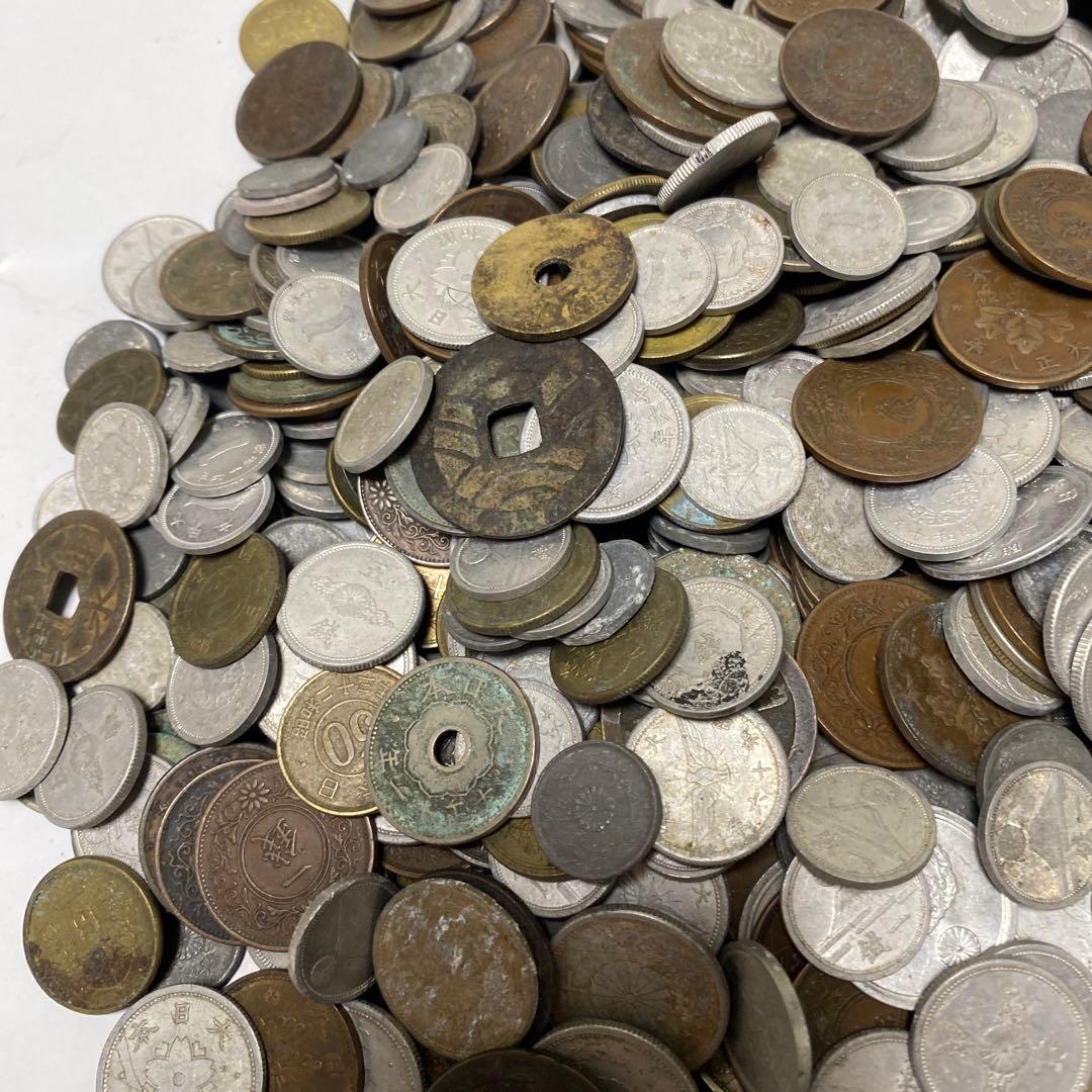 日本の古銭 明治 大正 昭和 レトロ まとめ売り 正味3.3Kg NO.52