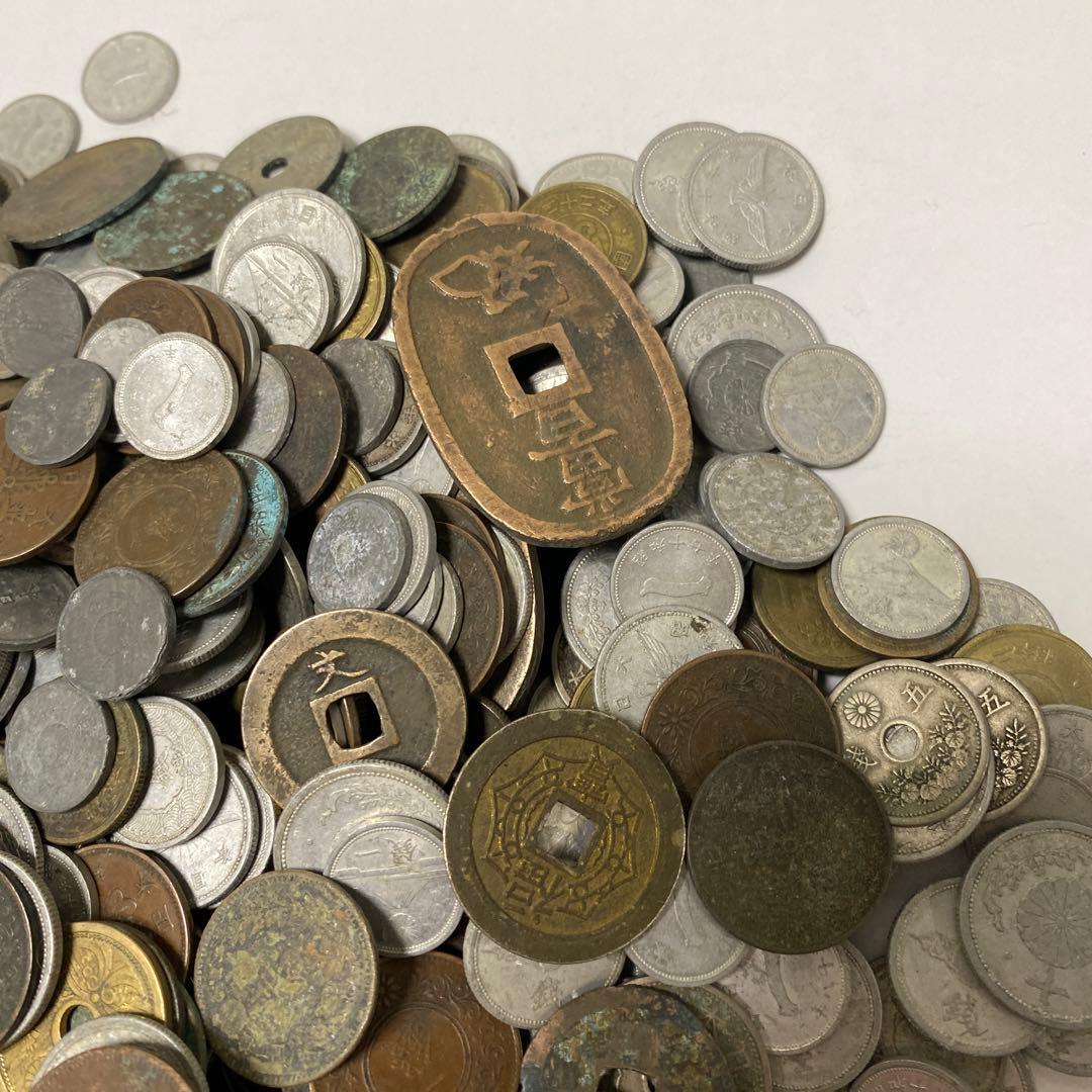 日本の古銭 明治 大正 昭和 レトロ まとめ売り 正味3.3Kg NO.52