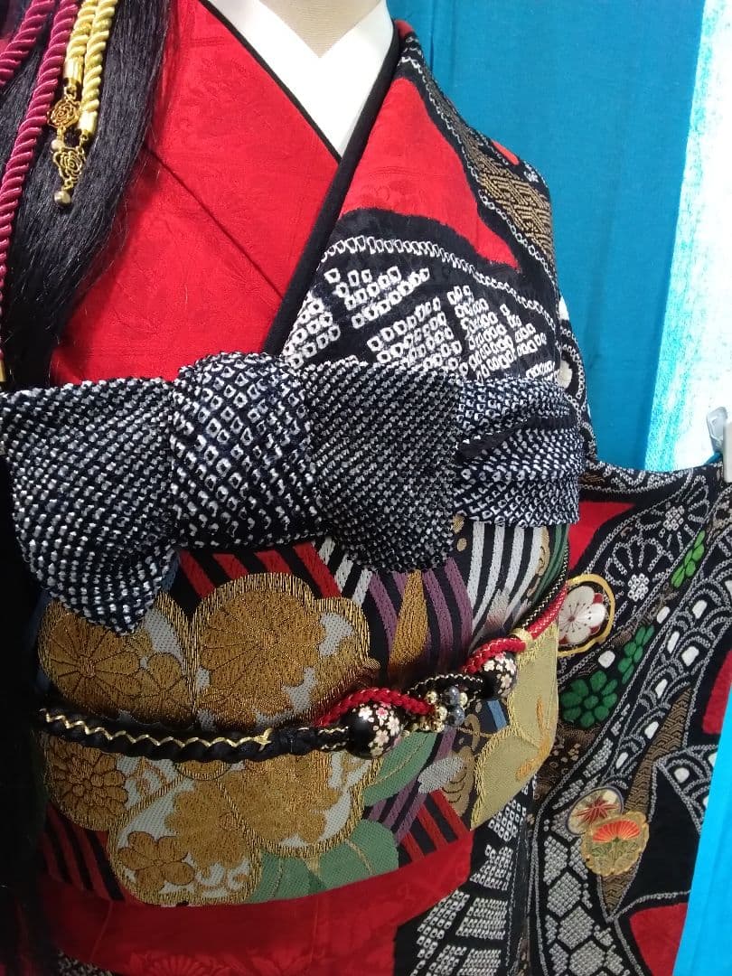 【専用】振袖正絹絞り、成人式、襦袢