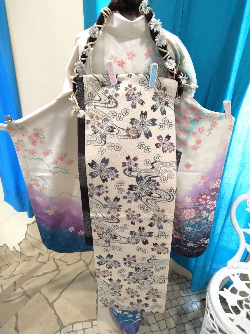 振袖フルセット、正絹振袖成人式、半襟重ね衿、帯揚げ帯締め、袋帯、襦袢、ガード加工