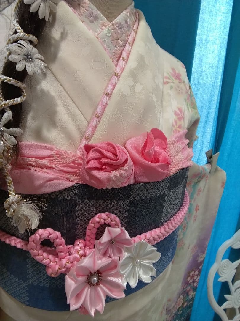 振袖フルセット、正絹振袖成人式、半襟重ね衿、帯揚げ帯締め、袋帯、襦袢、ガード加工