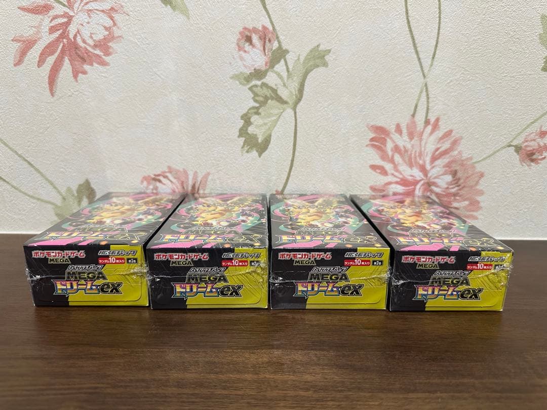 ポケモンカードゲーム MEGAドリームex 4BOX シュリンク付