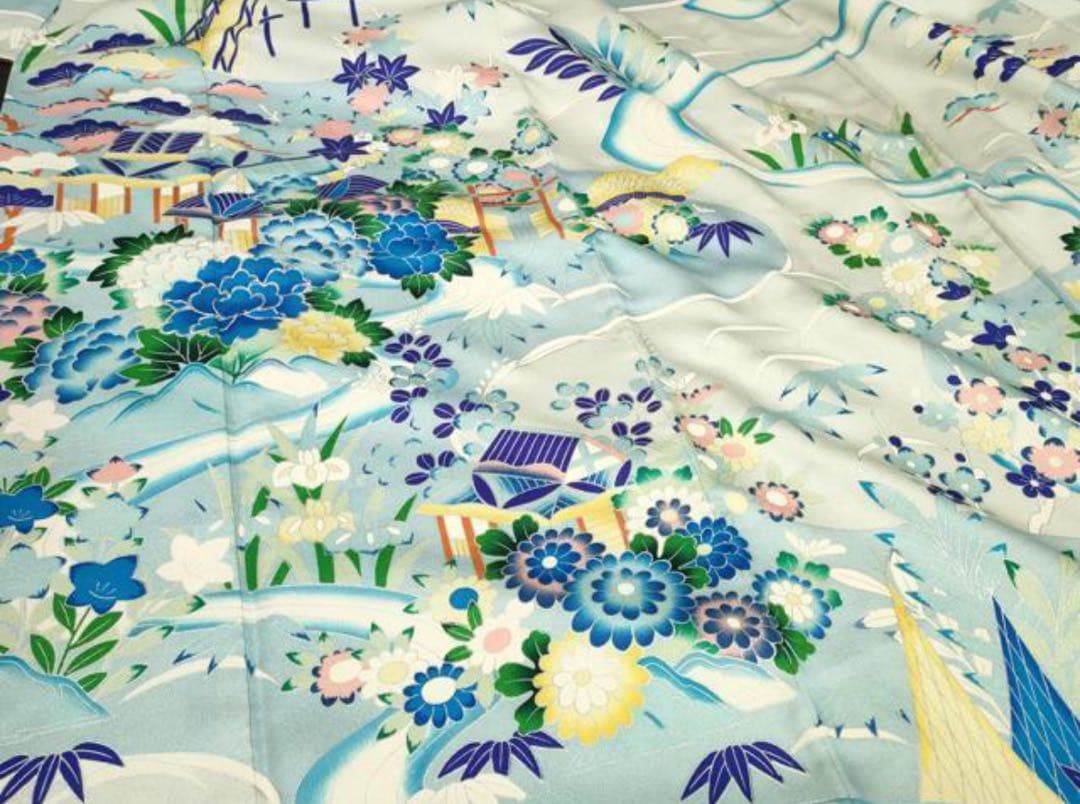 振袖 正絹振袖　卒業式着物　袴　成人式振袖13参り　十三詣り　アンティーク振袖