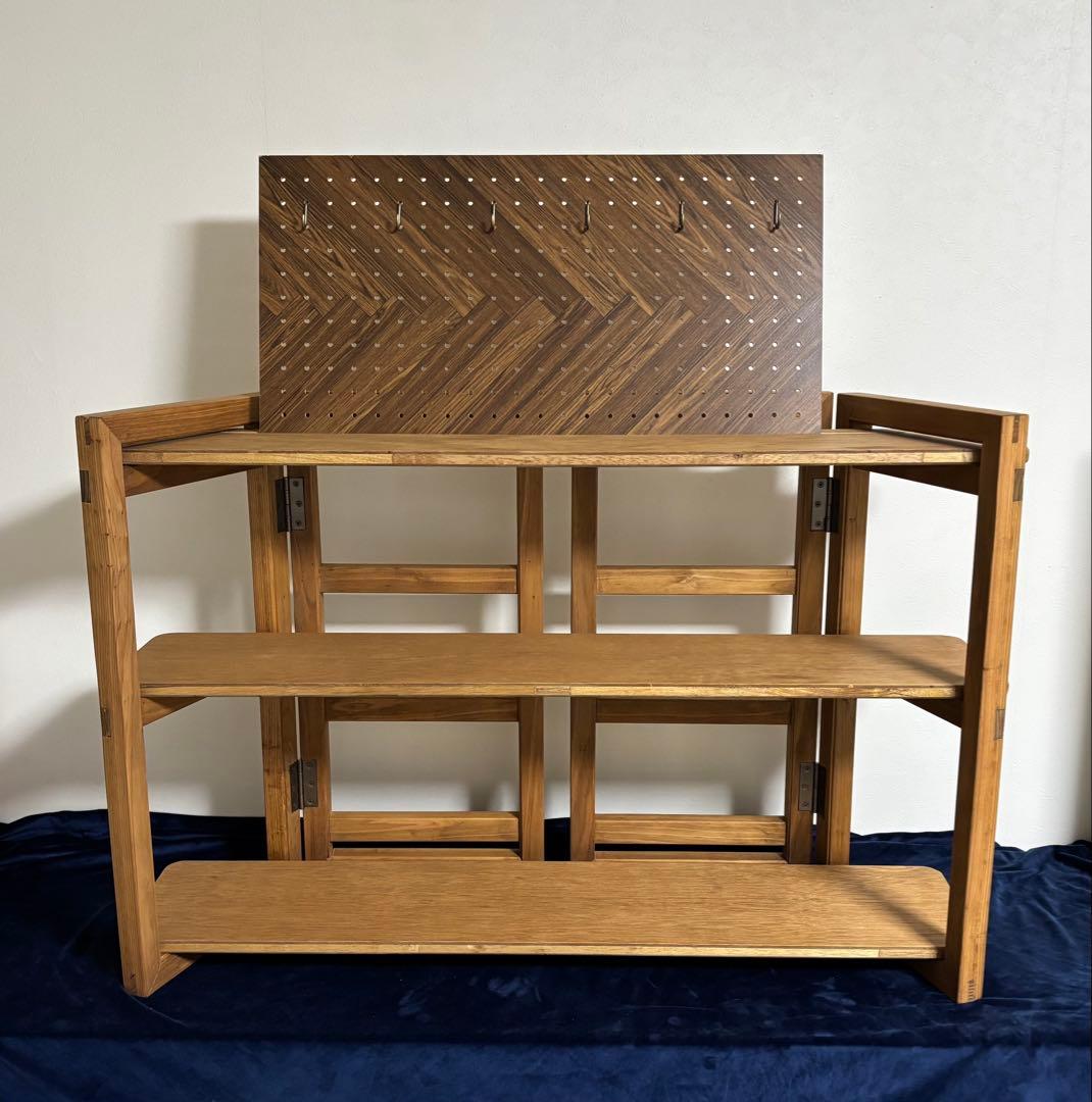 木製折りたたみ棚　　　飾り棚　マルシェ什器