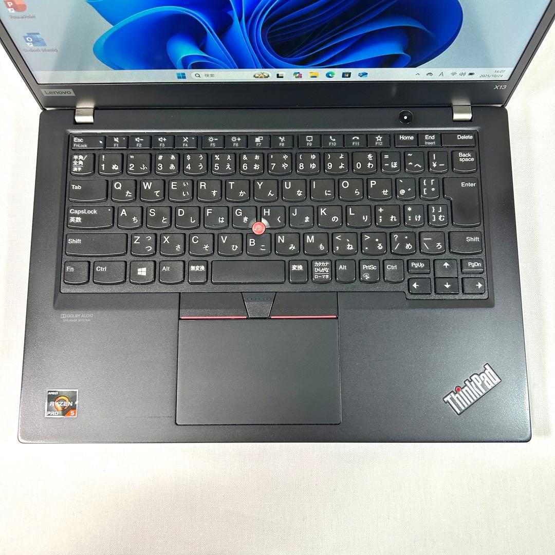Windowsノート本体 Lenovo ThinkPad X13 Gen1 Ryzen5 Office