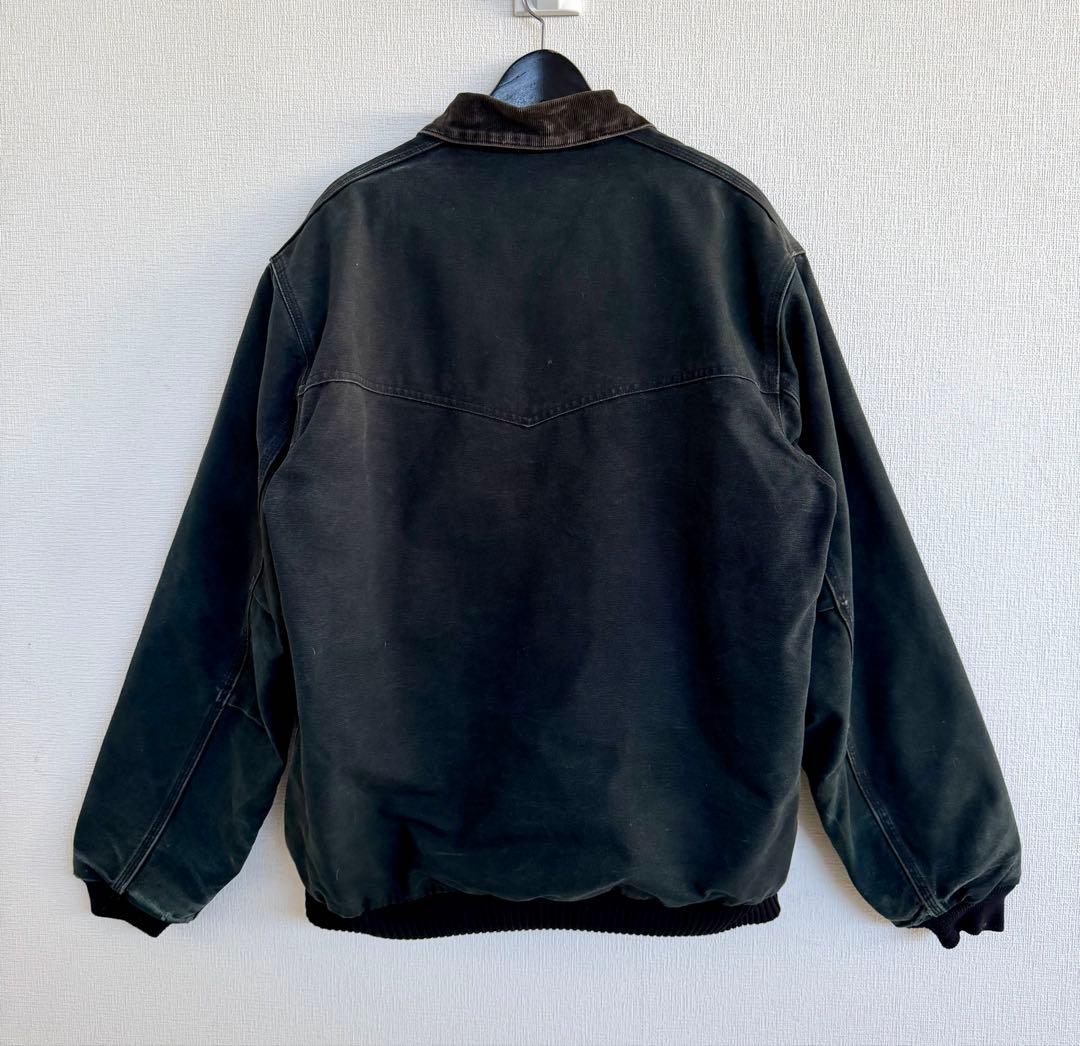 超超スペシャル アメリカ製 カーハート サンタフェジャケット L ブラック 黒