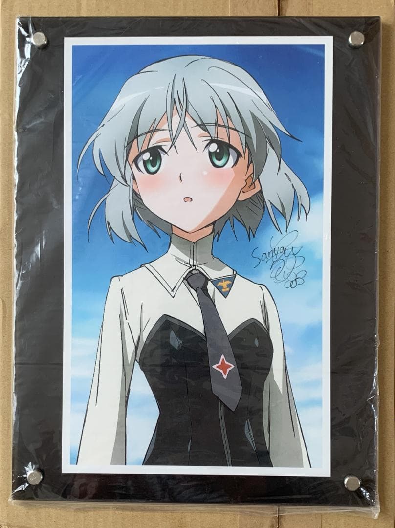 【レア】 ストライクウィッチーズ 門脇舞以 直筆サイン入り複製原画 サーニャ