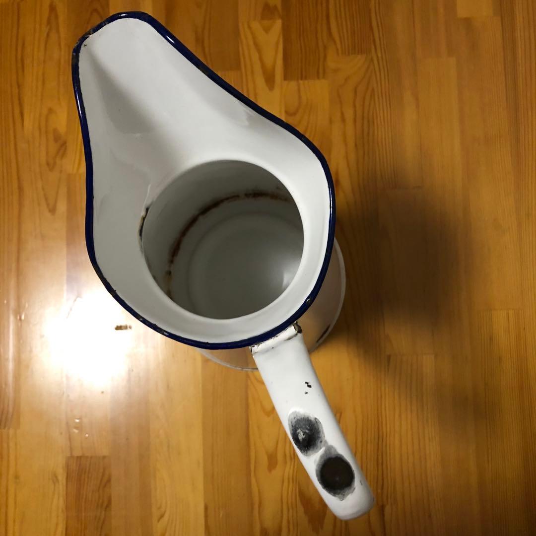 アンティークホーロー ウォータージャグ