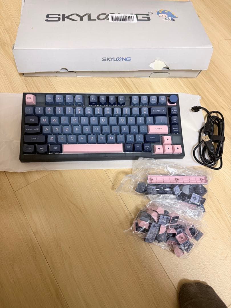SKYLOONG 青・ピンク キーボード 本体